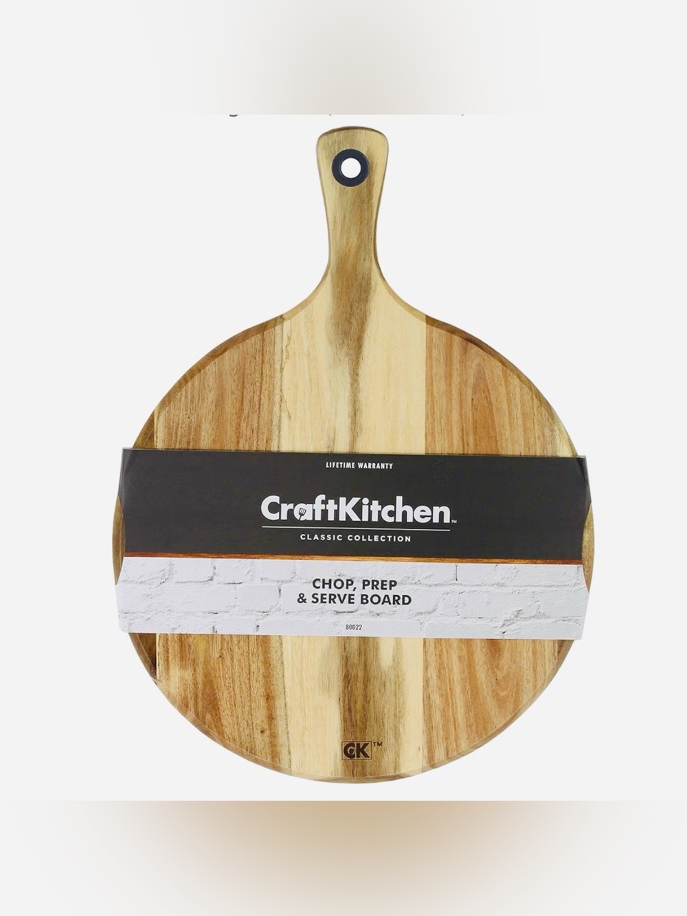 CraftKitchen- 11.5” Acacia Wood Charcuterie/Cutting Board (only used for photos)